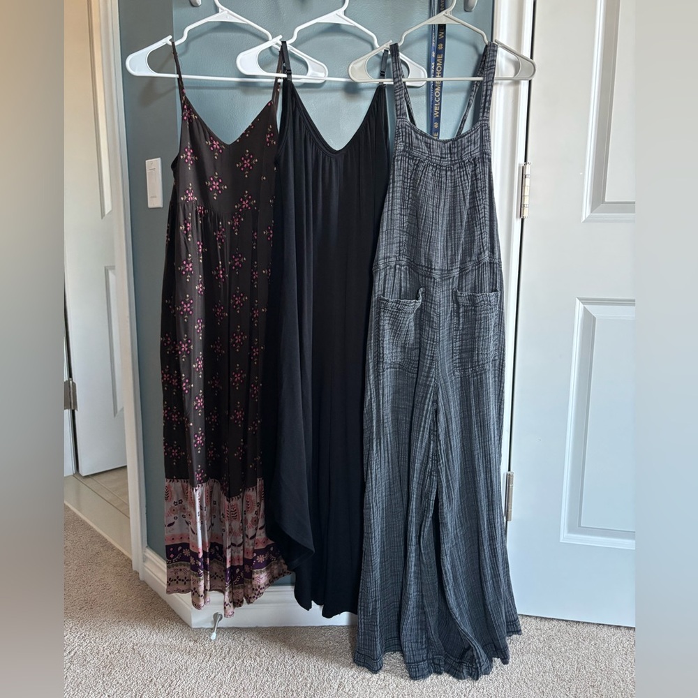 Bundle of pant jumpsuits.